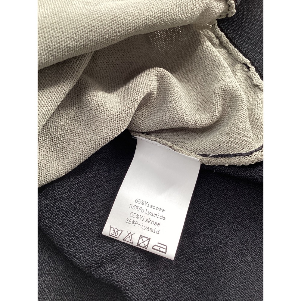PJ Paul Jones Mens XL Knit Polo Shirt Sage Green Black Vertical Stripe Button Up - Picture 5 of 7